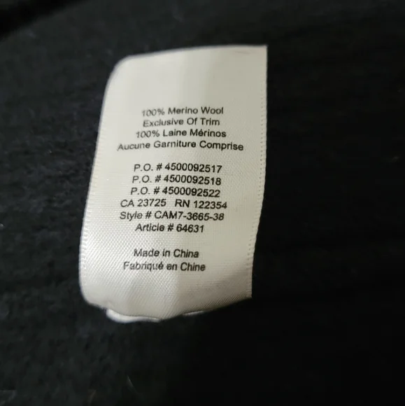 Aritzia Wilfred Free 100% Merino Wool Open Women's Cardigan in Black - Picture 11 of 13